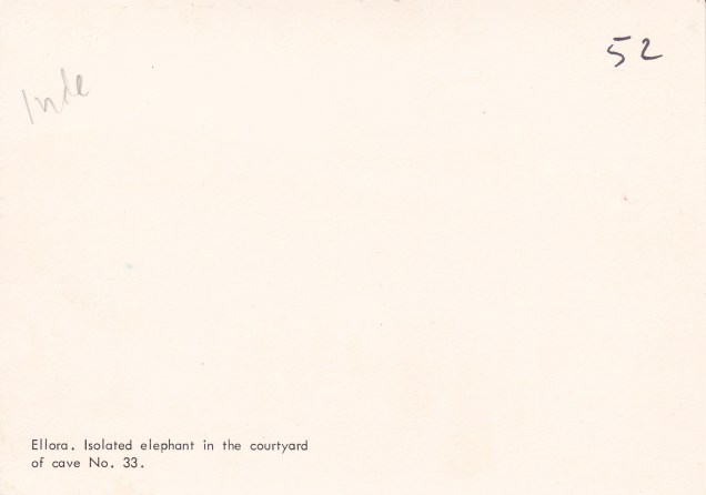 elephant-in-front-of-jain-cave-33-ellora-jainism-postcardback
