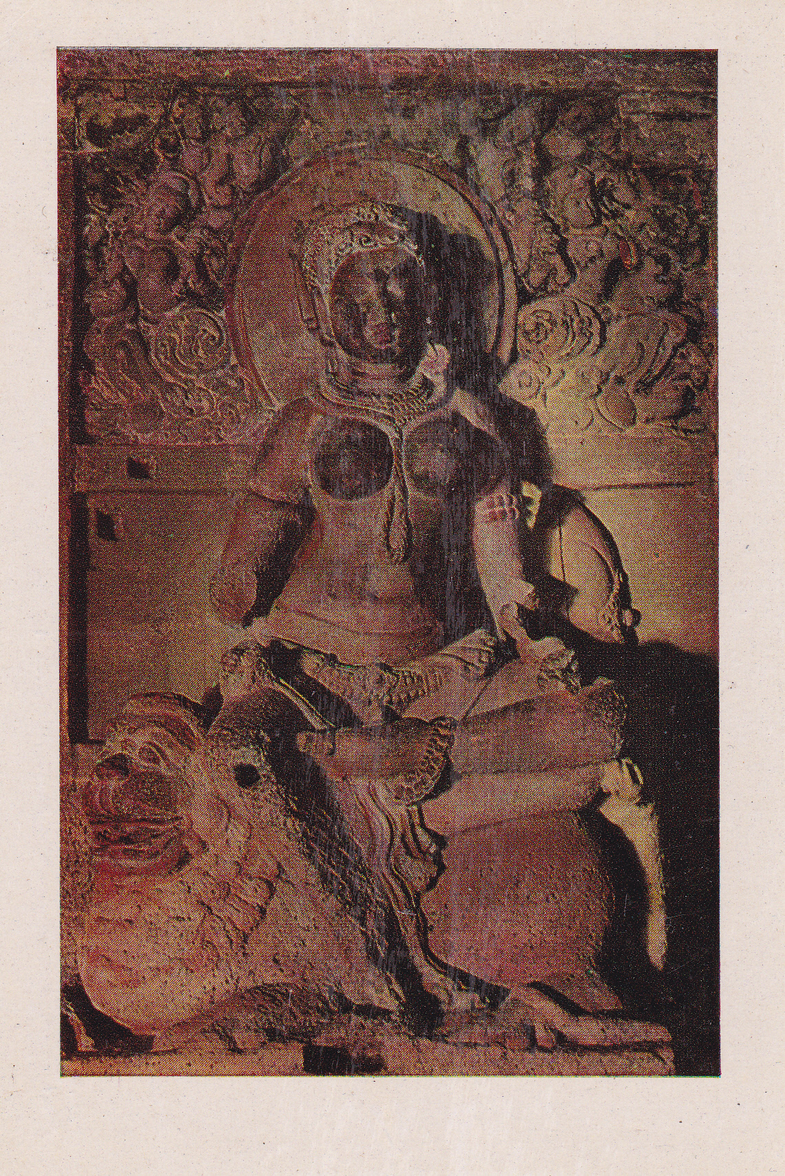 goddess-indrani-jain-cave-33-ellora-jainism-postcard