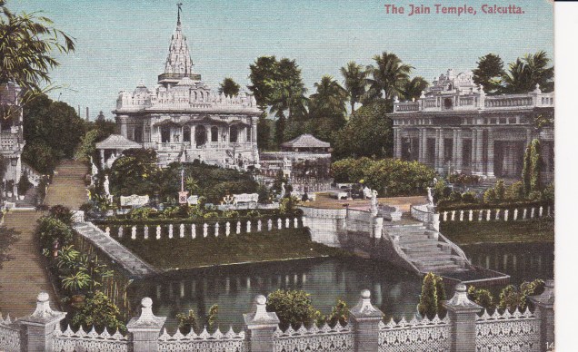 jain-temple-calcutta-jainism-postcard