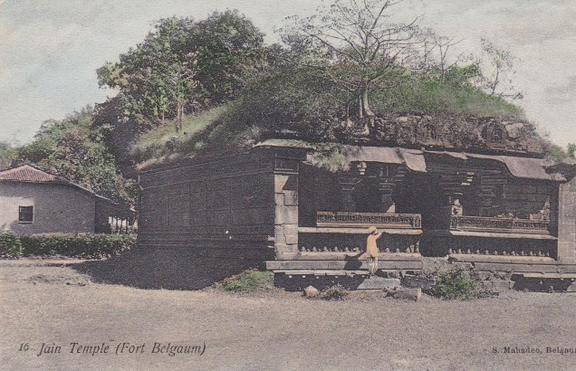 jain-temple-fort-belgaum-jainism-postcard