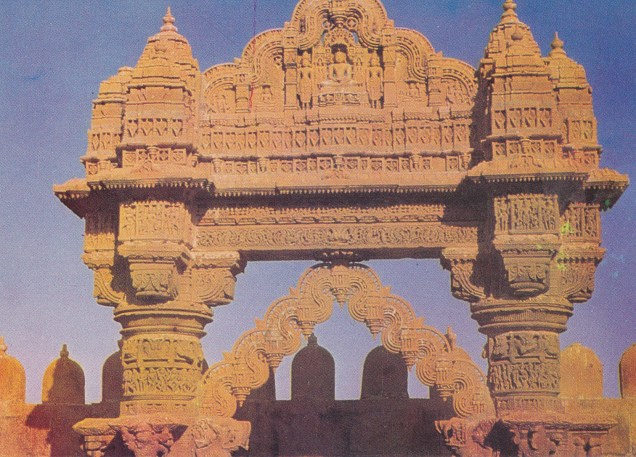 jain-temple-ludarva-jaisalmer-jainism-postcard