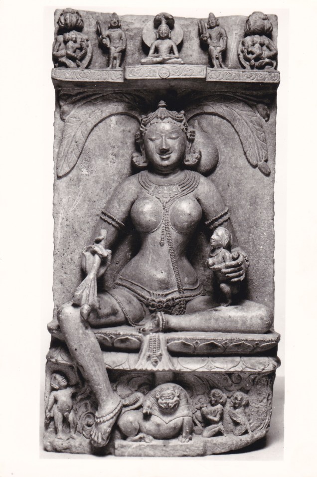 Ambika Jain Goddess Jainism Postcarda