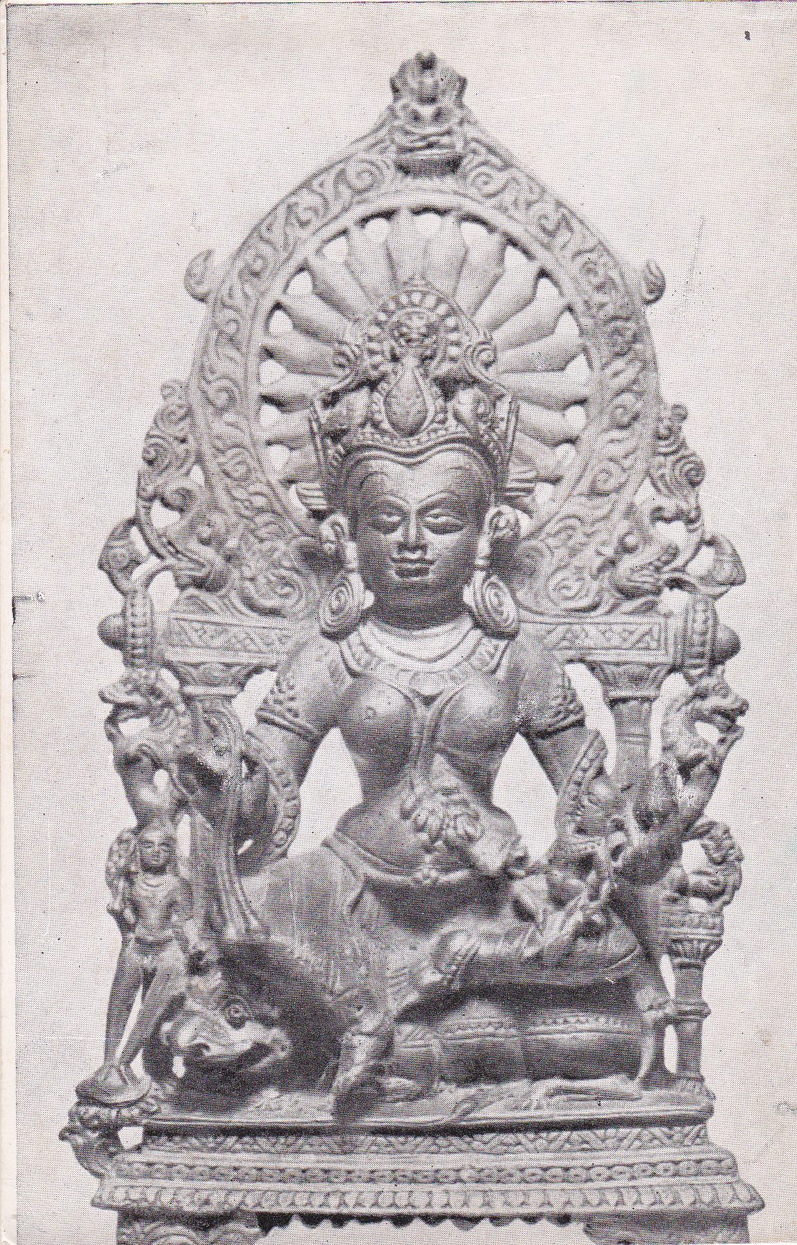 Ambika Jain Goddess Jainism Postcardb