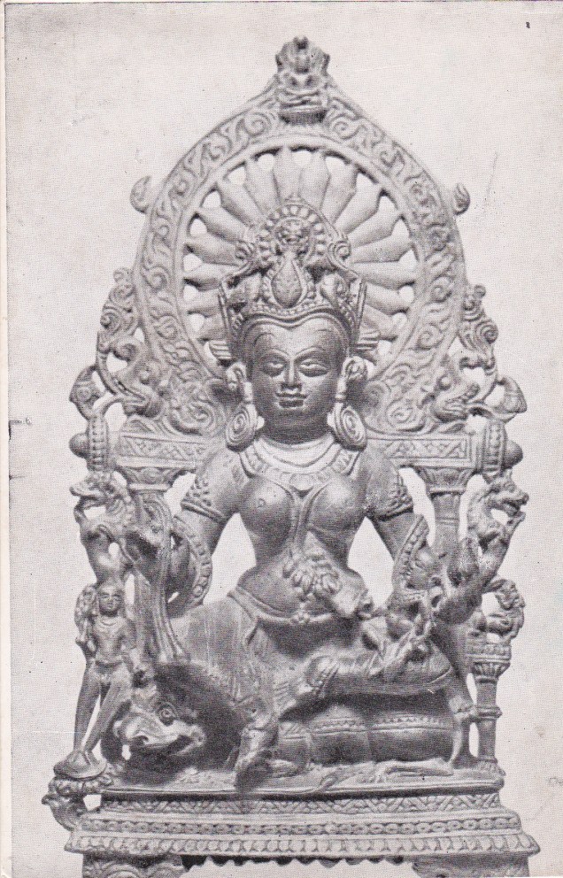 Ambika Jain Goddess Jainism Postcardb
