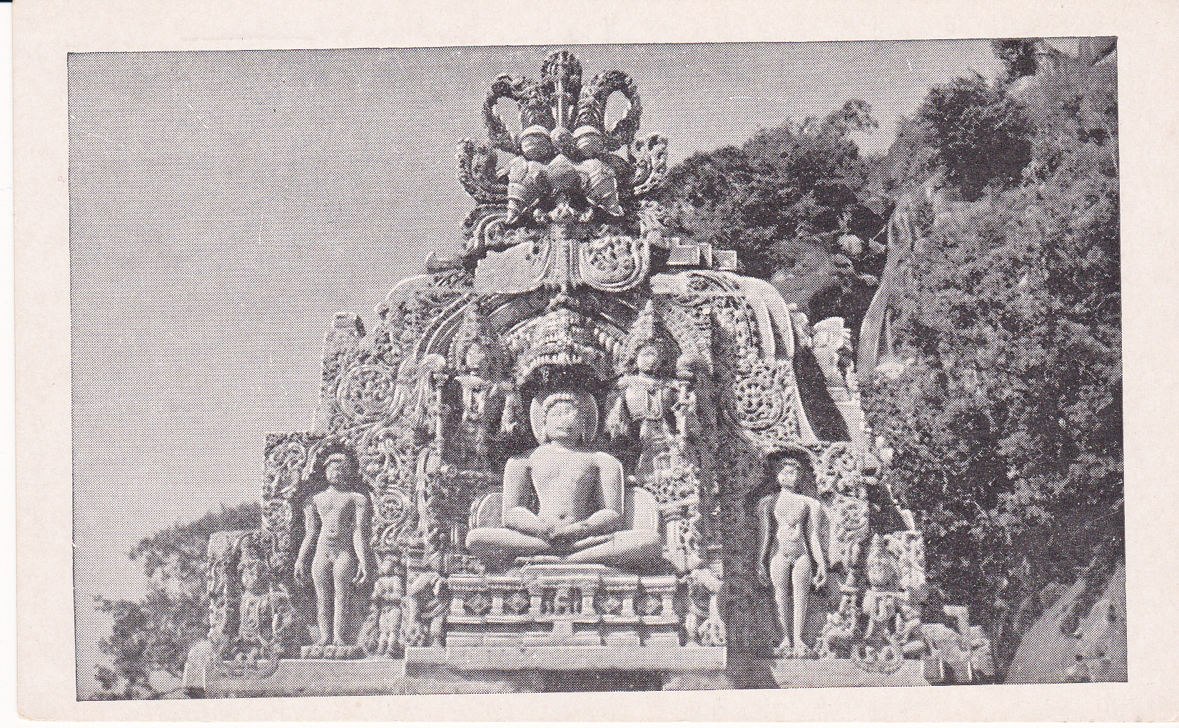 Akkana Basti Sravanabelgola Jainism Postcard