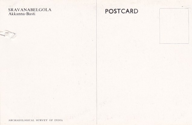 Akkanna Basti Sravanabelgola Jainism Postcardback