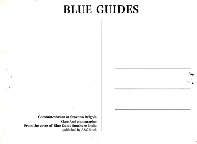 Gommateshvara Sravana Belgola Jainism Postcardback