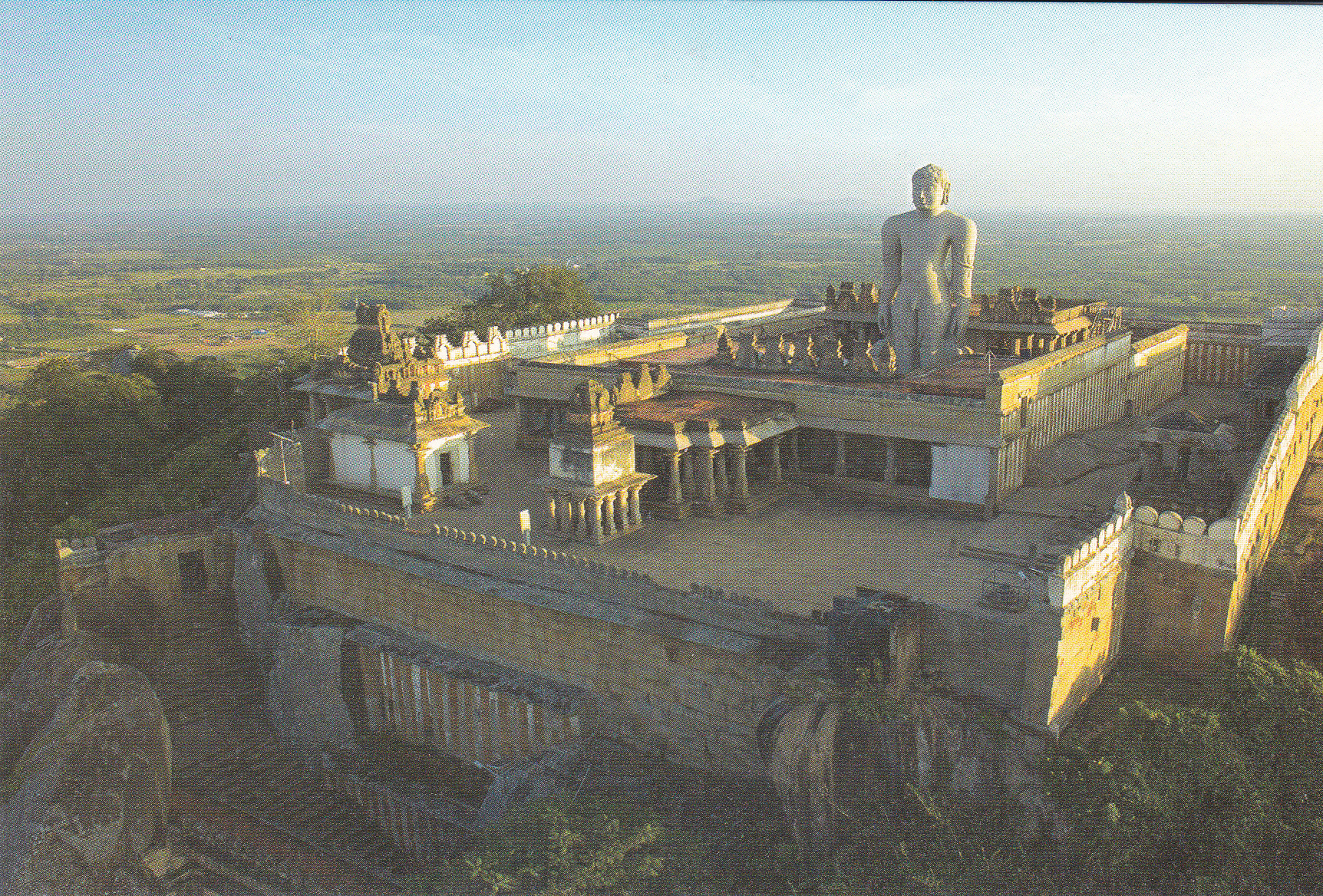 Gommateshvara Vindyagiri Hill Sravana Belgola Jainism Postcard