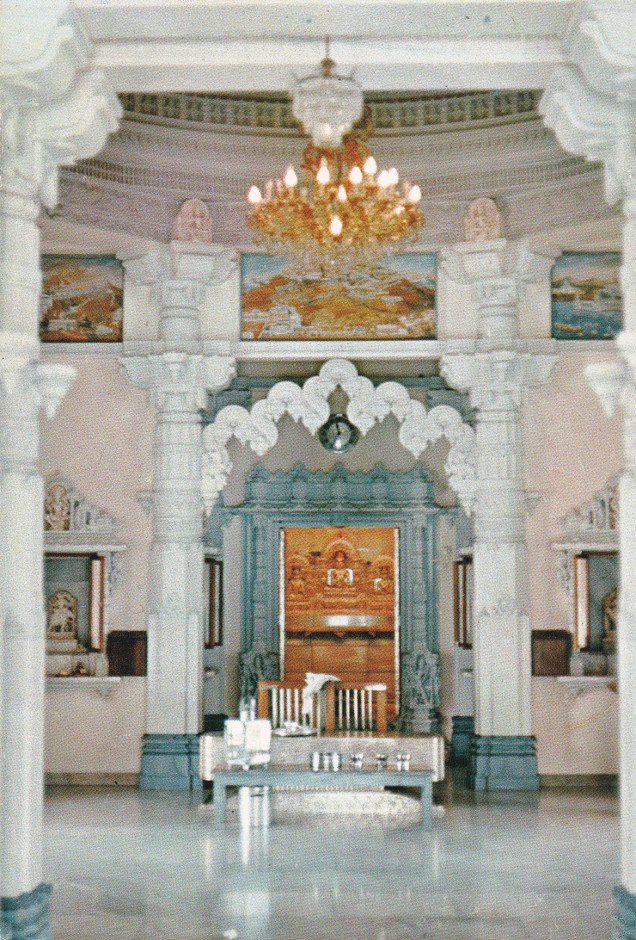 Interior Jain Temple Mombasa Kenya