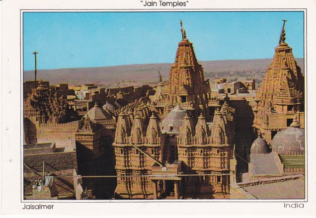 Jaisalmer Jain Temples Jainism Postcard
