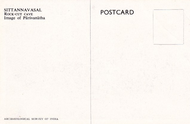 Parsvanatha Sittannavasal Jain cave Jainism Postcardback