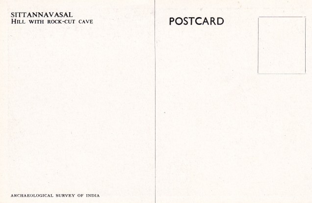 Sittannavasal Hill with Jain cave Jainism Postcardback