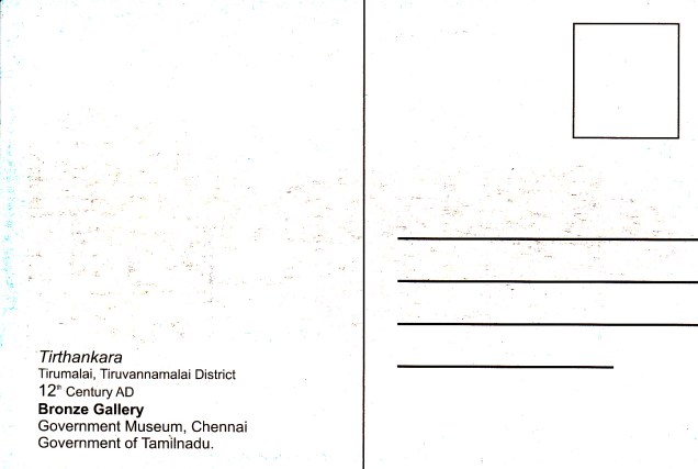 Tirthankara Tirumalai Chennai Museum Jainism Postcardback