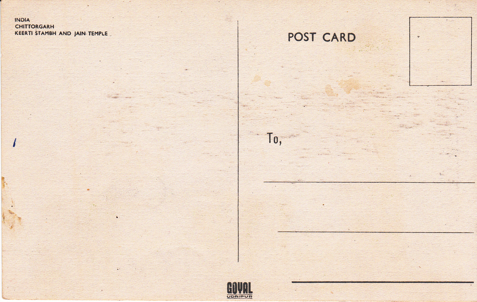 Chittorgarh Jain Temple and Keerti Stambh back