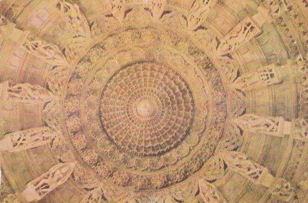 Ranakpur Jain Temple Carved Ceiling with Goddessesb