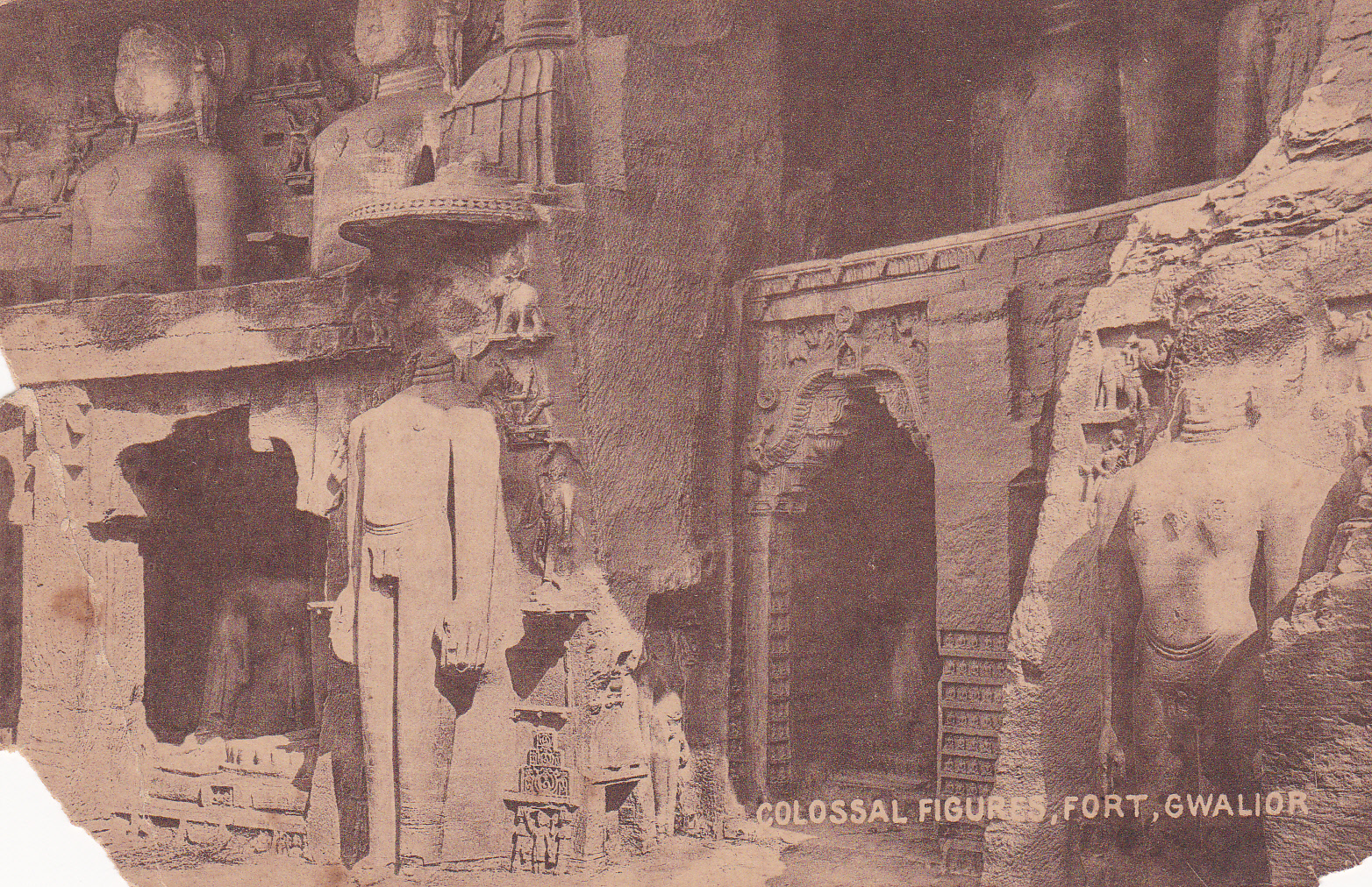 Colossal Figures Jina Gwalior Fort