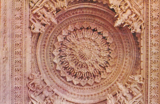 Mount Abu Dilwara Portico Ceiling Goddesses